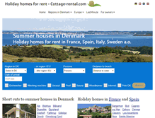 Tablet Screenshot of cottage-rental.com